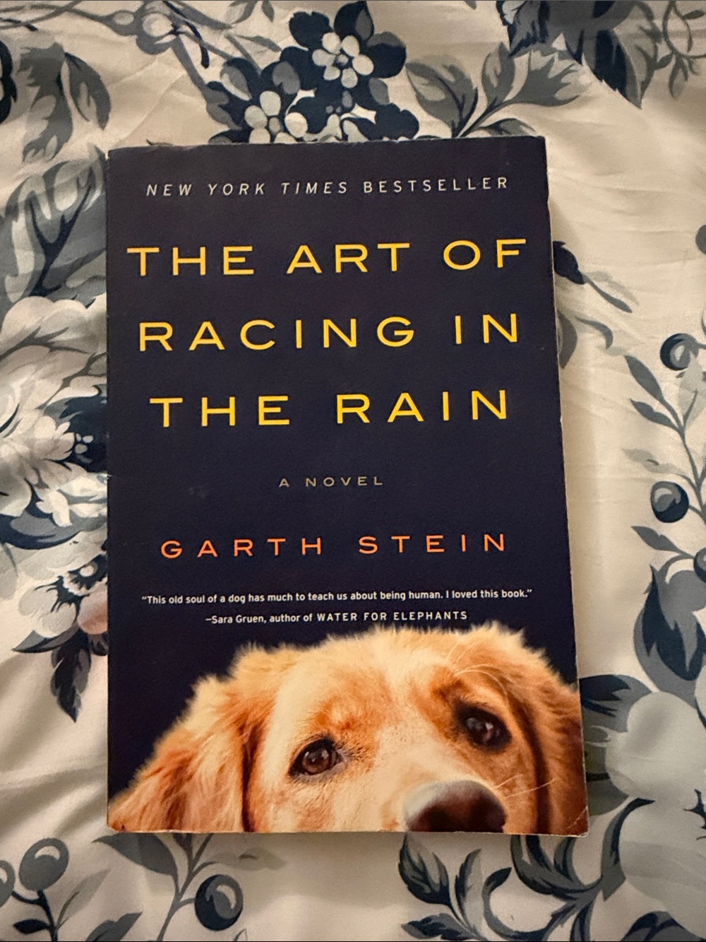 Harper Navy Blue & Yellow Dog Cover Novel